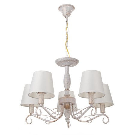 Chandelier 2149/5 E14 40W white with a golden patina 57x57x38 cm Bayerlux