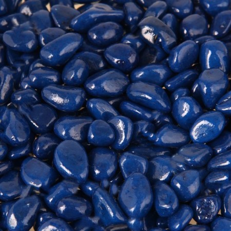 Soil for the aquarium "Galki color, dark blue" 800g frin 8-12 mm