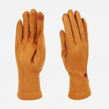 Gloves are female, dimensionless, without insulation, beige color