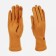 Gloves are female, dimensionless, without insulation, beige color