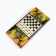 Wooden backgammon with checkers "Snake with a skull", board game, 40 x 40 cm