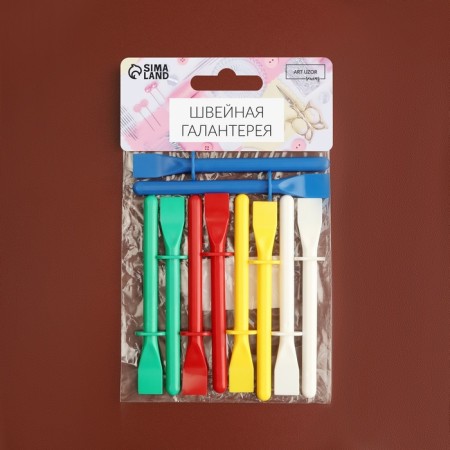 Shovels for applying glue to the skin, plastic, 11.5 × 1.15 cm, 10 pcs, color mix-6