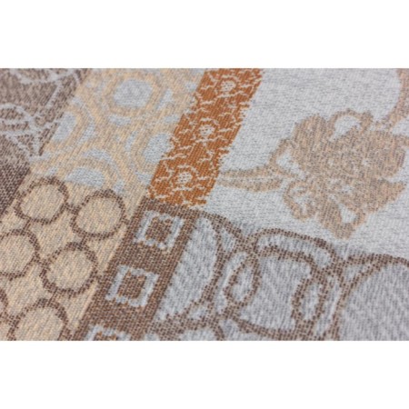 The oilcloth Lucia "Jilio", 140 cm, roll 20 pog. m, brown color-5