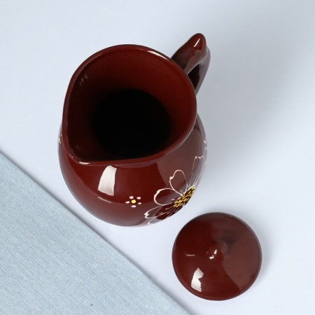 Badge "summer cottage" 1.4l / 22.5x13.5cm, chamomile brown-3