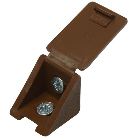 Furniture corner of the bison, mounting, with a screw, 23x23 mm, oak, 4 pcs