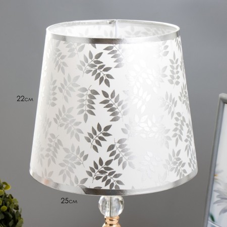 Bulbed Labe with a backlight "Rebecca" E27 40W white-gold 25x25x45 cm Risalux-3