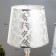 Bulbed Labe with a backlight "Rebecca" E27 40W white-gold 25x25x45 cm Risalux