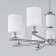 Ceiling Lamp Eurosvet Caprera 60146/8, E14, 8x40W, 820x820 mm, Nickel color