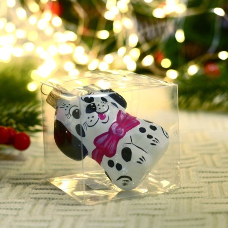 Christmas tree toy "Dog 1-02" 8.8 cm-1