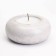 Candle "Complete. Marble" in the candlestick of gypsum large, 11x5 cm, marble with black stripes