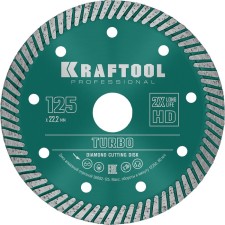 Diamond disk Kraftool 36682-125, segmented, d = 22.2 mm, 125 mm