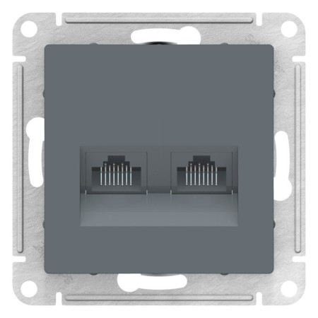 SE ATLASDESIGN, Double, Computer, RJ45+RJ45, Cat. 5e, Mechanism, Colorflower Color