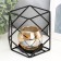 Summary metal, glass per 1 candle "Squares and triangles" 10x15x15 cm