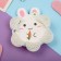 Hair crab "Beatrice Bunny" (set of 5 pcs) arc, 3 cm, white