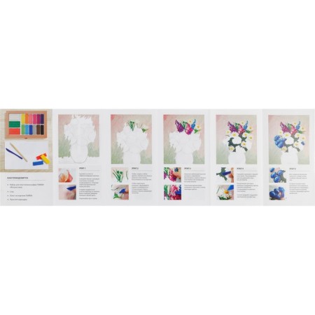Set for plasticineography Gamma "Hobbies. Floristics", 15 colors, 390 g, in a cardboard box-4