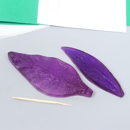 Set for creating flowers from Foamiran "Lily" (white/green)-2