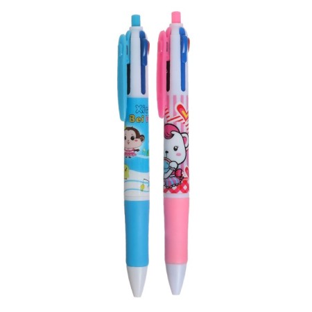 Balloon handle Calligrata, automatic, 4-colored, with a pattern, mix-8