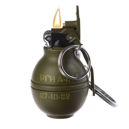 Gas lighter, keychain "grenade"-1
