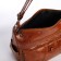 Women's bag on one shoulder, on lightning, brown color