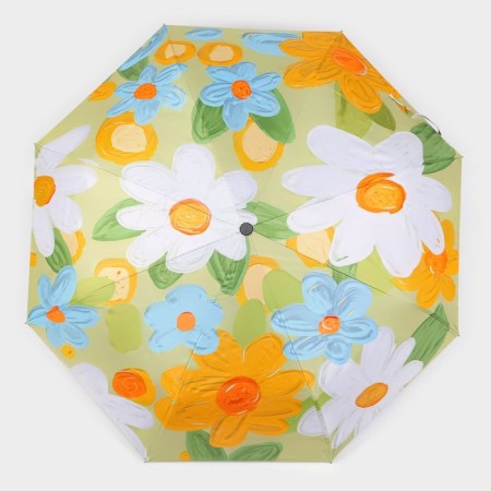 Automatic "Flowers" umbrella, eponge, 4 addition, 8 knitting needles, r = 49 cm, color mix-7