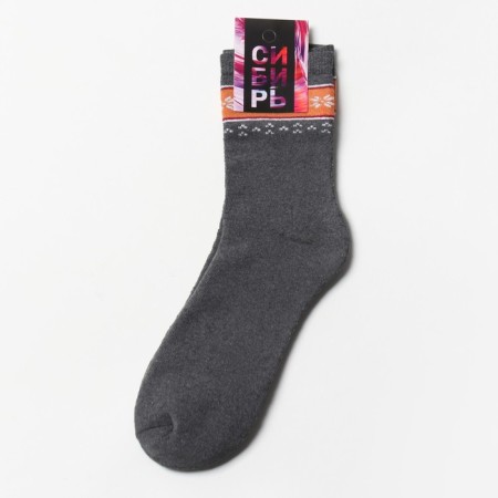 Women's socks, dark gray color, size 23-25-2