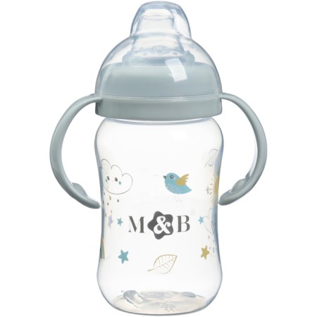 Drill - children's impotion with soft nose "M&B", 270 ml., With handles, color gray color-5