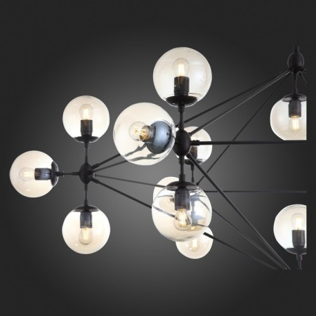 Ceiling Ceiling ST LUCE. SL549.403.21. Stampo. 21x40 watts, E27, 170x170x120 cm, black color-7