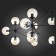 Ceiling Ceiling ST LUCE. SL549.403.21. Stampo. 21x40 watts, E27, 170x170x120 cm, black color