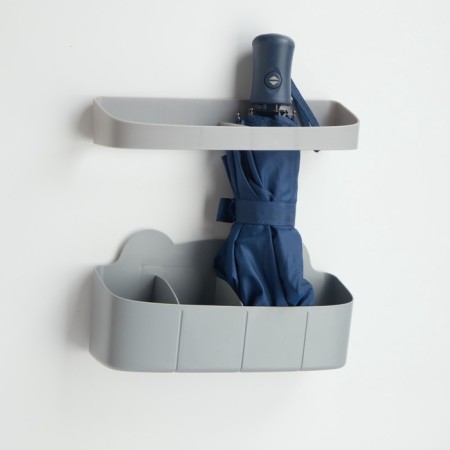 Standing for umbrellas, gray, 23.5 x 7.5 x 11, 6.5 x 23.5 x 4 cm
