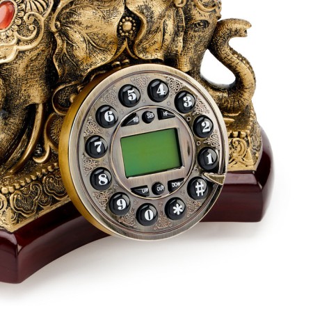 Retro-telephone "Elephant", 28 x 28 cm, bronze-1