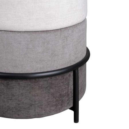 Norunn Pouffer, 480 × 480 × 450 mm, Shenill, Close Color gray-12