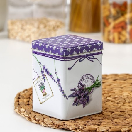 Bank for Lavenda Fundant products, 860 ml, 8.7 × 11.4 cm, rectangular