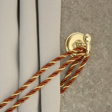 One -rod hook for curtains Cappio KC112, color gold, 2 pcs-4