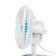 Fan Luazon LOF-04, desktop, 15 watts, 15 cm, 2 modes, plastic, blue and blue
