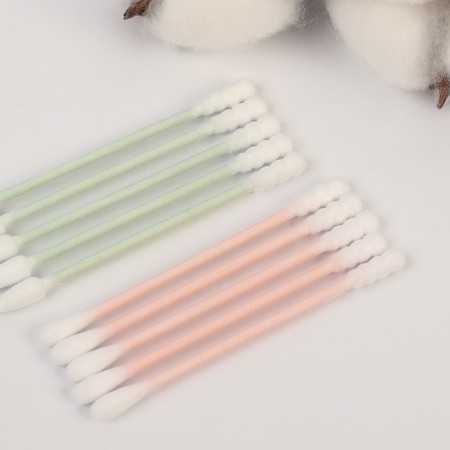 Cotton sticks in the tube 200 pcs., Tip - spiral | Sharp | Classic, cotton/color. Drum 98294-3