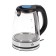 Electric kettle Luazon LSK-1802, glass, 1.8 l, 1500 watts, backlight, black and blue