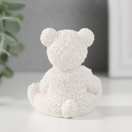 Souvenir Polystone "Baby in the wreath sleeps on the bear" 6x5.2x5.7 cm-2
