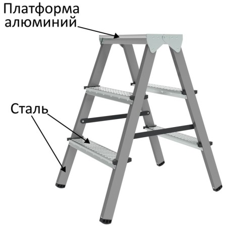 Strent of a new height 609087, combined, bilateral, 3 steps, 660 mm