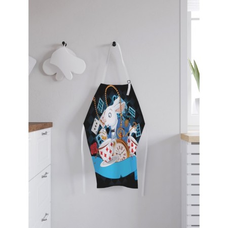 Apron of a kitchen with a photo print "Rabbit panikas", adjustable, size OS-1
