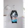 Apron of a kitchen with a photo print "Rabbit panikas", adjustable, size OS