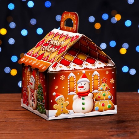 Gingerbread gift box 12 x 12 x 16.8 cm-3