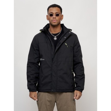 Sports male jacket, size 52, black color-4