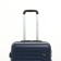 Middle suitcase 22 "On a zipper, code castle, 4 wheels, blue color