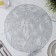 Set of serving napkins on the table “Leaves”, d = 38 cm, 4 pcs, silver color
