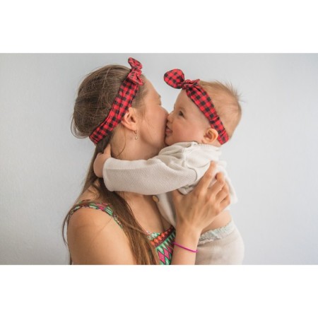 A set of dressings on the head for mom and daughter "Cell", 2 pcs.-6
