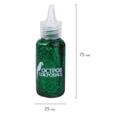 Gel with sparkles "Treasure Island", 24 pieces x 20 ml, in the display, mix-6