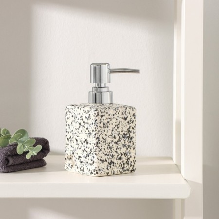 Liquid soap dispenser "Granit", 360 ml, white color-5