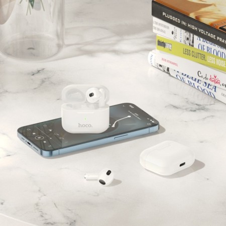 Hoco EW30, TWS, wireless headphones, inserts, BT 5.3, 30/300 mAh, white-8