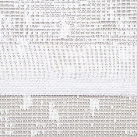 Tulle in a kitchen without curtain tape 165x170 cm, white color, 100% polyester-2