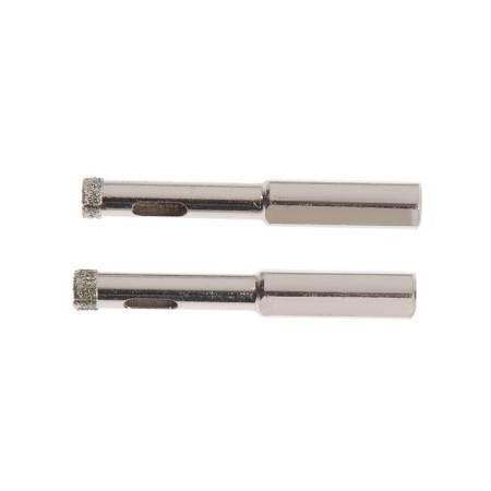 Diamond drill on glass and ceramics of the tundra, trihedral shank, 8 x 65 mm, 2 pcs.-1